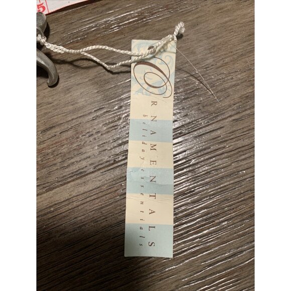 John Toole Ornament Handmade Glass Red Frosted Glass Green Rhinestones NEW w Tag - Picture 9 of 10